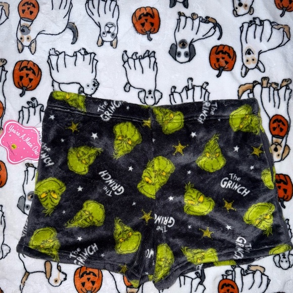 NWT The Grinch Fleece Pajama Shorts, Size XL - Picture 4 of 5